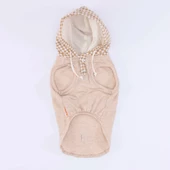 PawStar Bej Gingham Kapşonlu Polo T-Shirt - 4