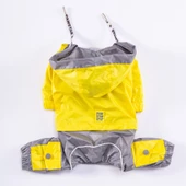 PawStar Sarı Gri Bicolor Tulum Yağmurluk Küçük ve Orta Irk - 4