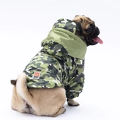 PawStar Yeşil Dijon Yağmurluk Küçük ve Orta Irk thumbnail 1