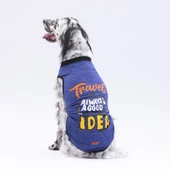 PawStar Lacivert Travel Büyük Irk T-Shirt - 1