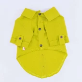 PawStar Yeşil Linen Look Gömlek thumbnail 5