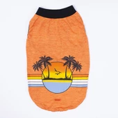 PawStar Turuncu Sunrise Büyük Irk T-Shirt - 3