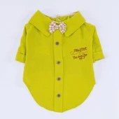 PawStar Yeşil Linen Look Gömlek thumbnail 4