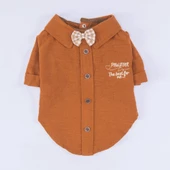 PawStar  Kahverengi Linen Look Gömlek - 4