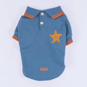 PawStar Mavi Marine Polo Yaka T-Shirt - 4