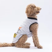 PawStar Gri Travel Büyük Irk T-Shirt - 3