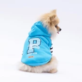 PawStar Turkuaz Lucky Club Hoodie Küçük ve Orta Irk thumbnail 1