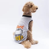 PawStar Gri Travel Büyük Irk T-Shirt - 1