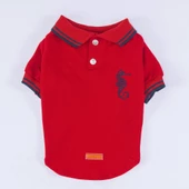 PawStar Kırmızı Marine Polo Yaka T-Shirt - 4