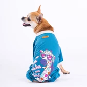 PawStar Mavi Giraffe Penye Tulum - 1