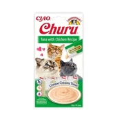 Inaba Ciao Churu Cream Ton Balıklı ve Tavuklu Sıvı Kedi Ödül Maması 14 Gr 4 Adet - 1