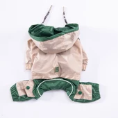 PawStar Bej Yeşil Bicolor Tulum Yağmurluk Küçük ve Orta Irk - 4