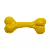 Aquael Comfy Toy Kemik Şeklinde Ananas Aromalı Köpek Oyuncağı Sarı 16.5 Cm - 1