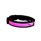 Petzz Işıklı Ayarlanabilir Flaşörlü Kedi ve Köpek Boyun Tasması Pembe 45-52 Cm / 2.5 Cm - 1