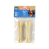 Snacky Beyaz Preslenmiş Yüksek Proteinli Köpek Çiğneme Kemiği 2 Adet 95 Gr - 1