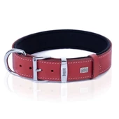 Doggie Comfort Deri Nazar Boncuklu Köpek Boyun Tasması Large Kırmızı 3.5x52-60 Cm - 3
