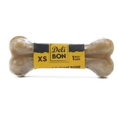 Delibon Vakumlu Pres Deri Naturel Köpek Ödül Kemiği 7 cm (1 Adet) - 1