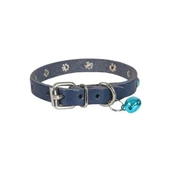 Cattie Gerçek Deriden Taşlı Kedi Boyun Tasması Medium Royal Mavi 1x20-23 Cm - 2