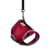 Cattie Havalı Dokuma Kedi Göğüs ve Gezdirme Takımı Small Kırmızı 1x20-30 Cm - 2
