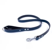 Doggie Konfor Deri Köpek Gezdirme Tasması Medium Royal Mavi 2.5x120 Cm - 2
