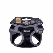 Doggie Havalı Dokuma Reflektör Küçük Irk Köpek Göğüs Tasması Xxxsmall Siyah 22-26 Cm - 1