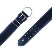 Doggie Dayanıklı Deri Köpek Boyun Tasması Medium Siyah 6x60-70 Cm - 4
