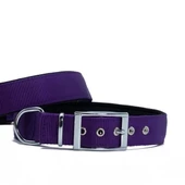 Doggie Elit Dokuma Köpek Boyun Tasması Medium Mor 3x42-50 Cm - 1
