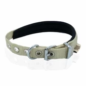 Doggie Comfort Dokuma Köpek Boyun Tasması Medium Haki 1.5x25-30 Cm - 1