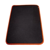 Cattie Altıgen Model Kum Toplayıcı Fonksiyonel Kedi Paspası Large Turuncu 50x75 Cm - 2