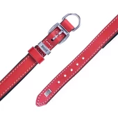 Doggie Konfor Deri Köpek Boyun Tasması Medium Kırmızı 2x35 40 Cm - 3