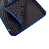 Cattie Altıgen Model Kum Toplayıcı Fonksiyonel Kedi Paspası Medium Mavi 37x50 Cm - 4
