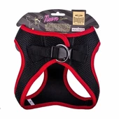 Doggie Havalı Dokuma Neon Küçük Irk Köpek Göğüs Tasması Large Kırmızı 42-48 Cm - 3