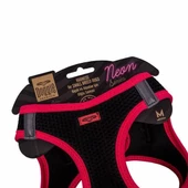 Doggie Havalı Dokuma Neon Küçük Irk Köpek Göğüs Tasması Medium Pembe 38-44 Cm - 4