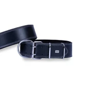 Doggie Dayanıklı Deri Köpek Boyun Tasması Medium Siyah 6x60-70 Cm - 1