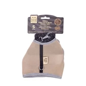 Cattie Havalı Dokuma Kedi Göğüs ve Gezdirme Takımı Small Bej 1x20-30 Cm - 1