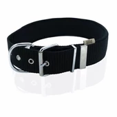 Doggie Konfor Dokuma Köpek Boyun Tasması Medium Siyah 5x65-65 Cm - 3