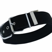 Doggie Konfor Dokuma Köpek Boyun Tasması Medium Siyah 5x65-65 Cm - 2