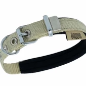 Doggie Comfort Dokuma Köpek Boyun Tasması Medium Haki 1.5x25-30 Cm - 2