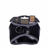 Doggie Havalı Dokuma Reflektör Küçük Irk Köpek Göğüs Tasması Xxxsmall Siyah 22-26 Cm - 2