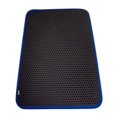 Cattie Altıgen Model Kum Toplayıcı Fonksiyonel Kedi Paspası Large Mavi 50x75 Cm - 2