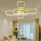 TT Aydınlatma TT040-SR  Sarı Kaplama Plofonyer Led Avize - 2