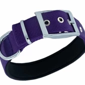 Doggie Elit Dokuma Köpek Boyun Tasması Medium Mor 3x42-50 Cm - 2
