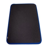 Cattie Altıgen Model Kum Toplayıcı Fonksiyonel Kedi Paspası Medium Mavi 37x50 Cm - 2