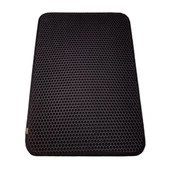 Cattie Altıgen Model Kum Toplayıcı Fonksiyonel Kedi Paspası Medium Siyah 37x50 Cm - 2