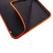 Cattie Altıgen Model Kum Toplayıcı Fonksiyonel Kedi Paspası Large Turuncu 50x75 Cm - 4