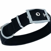 Doggie Elit Dokuma Köpek Boyun Tasması Medium Siyah 2.5x37-45 Cm - 2