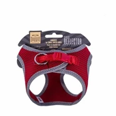 Doggie Havalı Dokuma Reflektör Küçük Irk Köpek Göğüs Tasması Xxsmall Kırmızı 26-30 Cm - 3