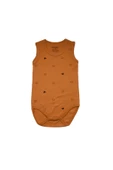 Micky Desenli Zıbın Çıtçıtlı Body Kahverengi - 1