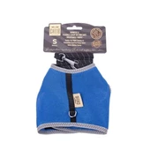 Cattie Havalı Dokuma Kedi Göğüs ve Gezdirme Takımı Small Royal Mavi 1x20-30 Cm - 1