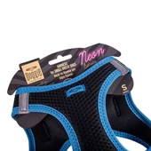 Doggie Havalı Dokuma Neon Küçük Irk Köpek Göğüs Tasması Small Mavi 32-38 Cm - 4
